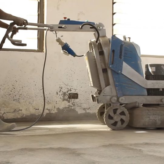 Laying Terrazzo Floor for Christie Brown Production Centre in Korle Gonno